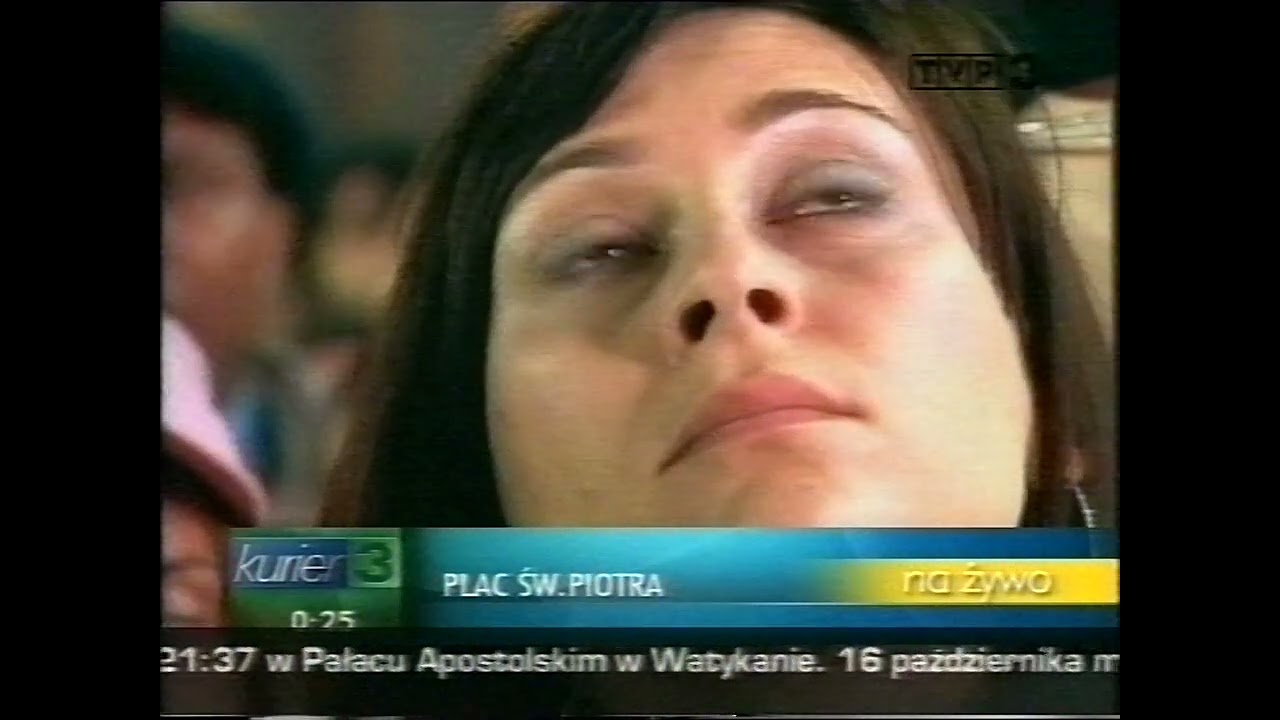 Przerywnik, studio i wydanie specjalne Kuriera. TVP3 02.04.2005