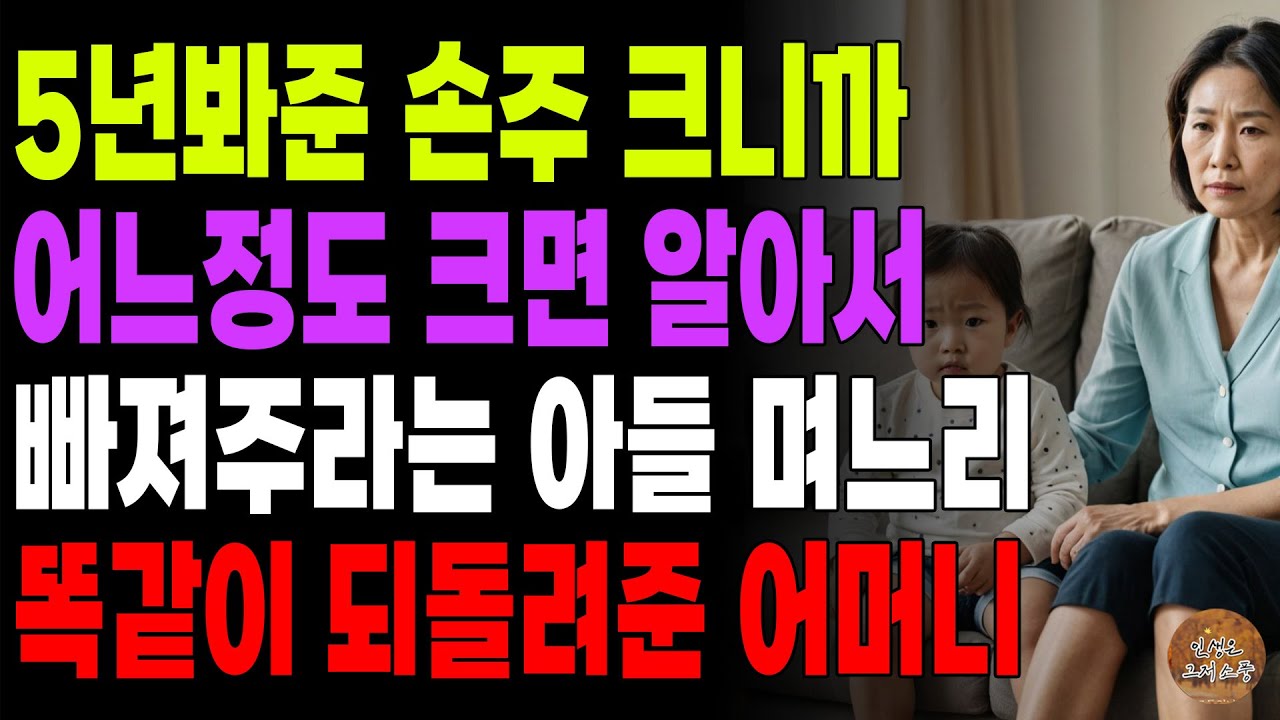 Outline Video "그래. 내가 눈치가 없었네." 손주 봐줬더니 애 크니까 시부모를 눈엣가시처럼 여기는 며느리 괘씸해 멀리 이사가버린 어머니 | 노후 | 사연라디오 | 오디오북 | 부모자식