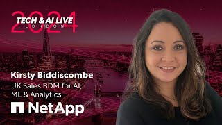 Accelerating Innovation: AI, ML & Analytics: Kirsty Biddiscombe, NetApp | Tech & AI LIVE London 2024
