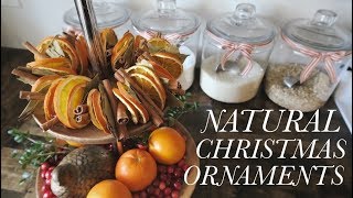 3 NATURAL DIY CHRISTMAS ORNAMENTS