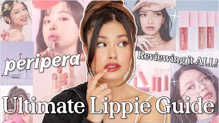 Reviewing *EVERY* Peripera Lip Product | The Ultimate Guide &amp; Comparison + What&#39;s the BEST!