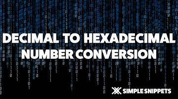 Decimal to Hexadecimal Number Conversion with Decimal Point | Number System Conversions
