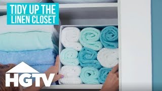 Easy Does It: How to Organize Your Linen Closet | HGTV