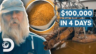 Tony Beets’ Dredge Makes $100,000 In JUST 4 Days | Gold Rush