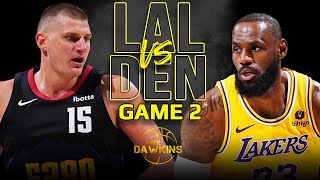 Los Angeles Lakers vs Denver Nuggets Game 2 Full Highlights | 2024 WCR1 | FreeDawkins image