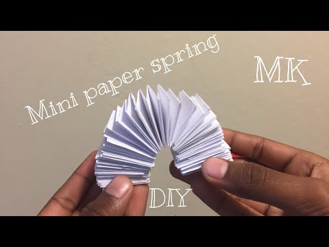 COMMENT FAIRE UNE MINI PAPIER PRINTEMPS / SLINKY!