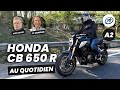 Honda cb 650 r a2  essai 2022 avec avis passager