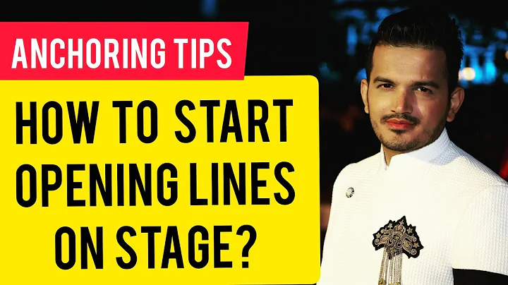 How to start Anchoring on Stage | Opening Lines for Anchor | Public Speaking Tips  Online Education - DayDayNews