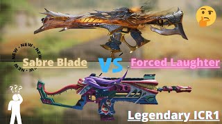 Which is better?? Legendary ICR1 - Sabre Blade Vs Legendary ICR1 - Forced Laughter #CODM #ICR1