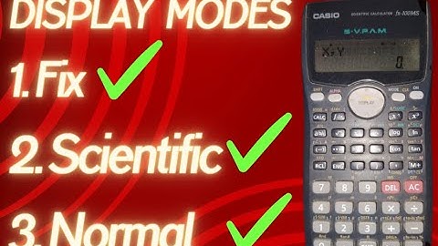 How to change Mode in Scientific Calculator