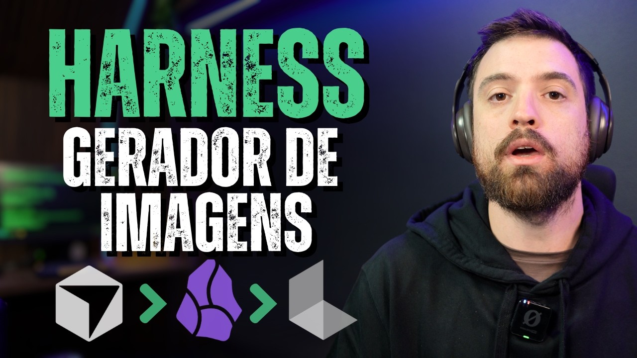 Parei de só pedir imagens por prompt e criei um harness para isso