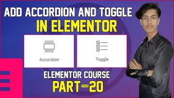 how to add accordion & toggle in Elementor || Elementor accordion tutorial in Urdu & Hindi Part-20