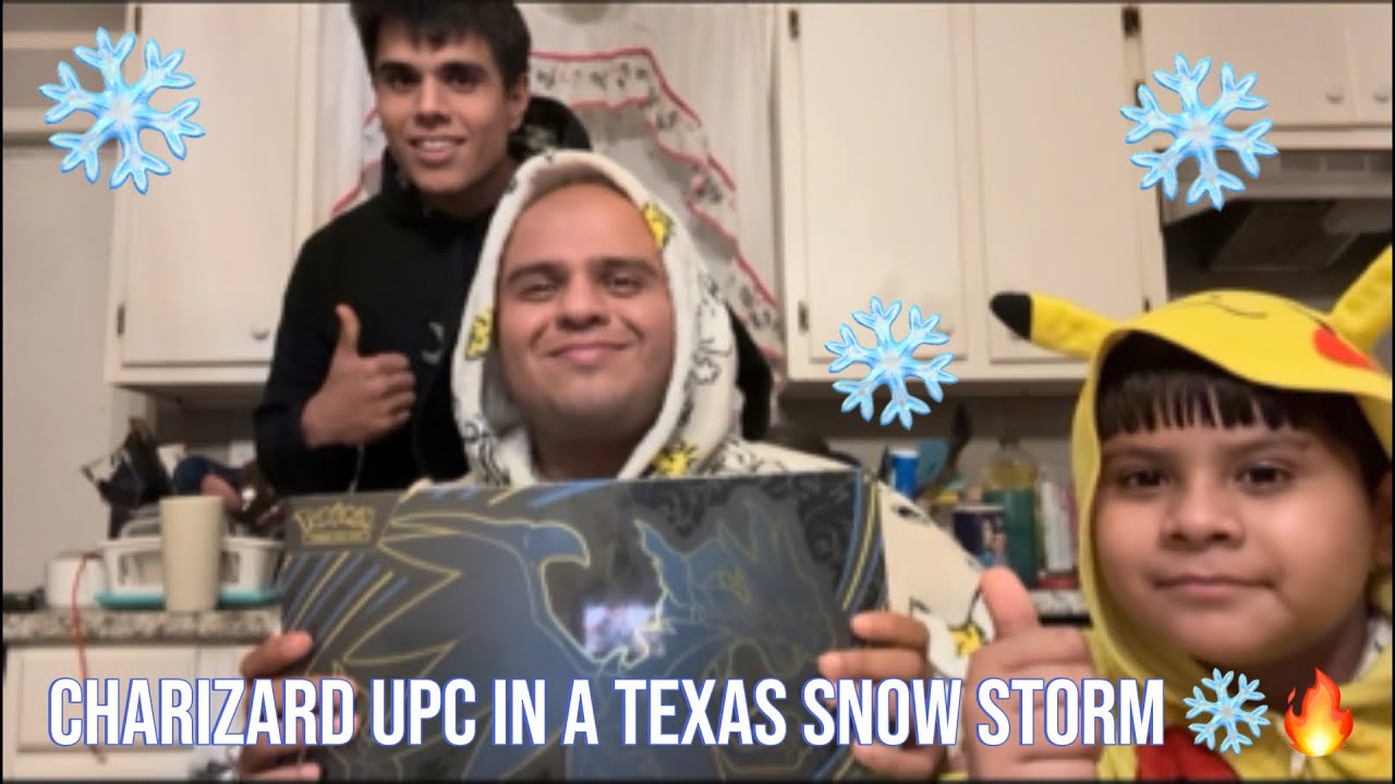 A TEXAS SNOWSTORM… SO WE OPENED A CHARIZARD UPC ❄️🔥