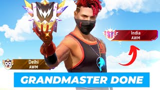 Free Fire GRANDMASTER DONE ✅ || Pushing For AWM INDIA TOP-1 || Fire Fire Solo Rank Push || EP 4