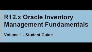 Oracle Inventory Part 5 (Inventory Organization)