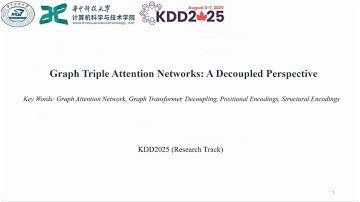 KDD 2025 - Graph Triple Attention Networks A Decoupled Perspective