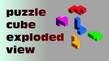Autodesk Inventor: Puzzle Cube Exploded View