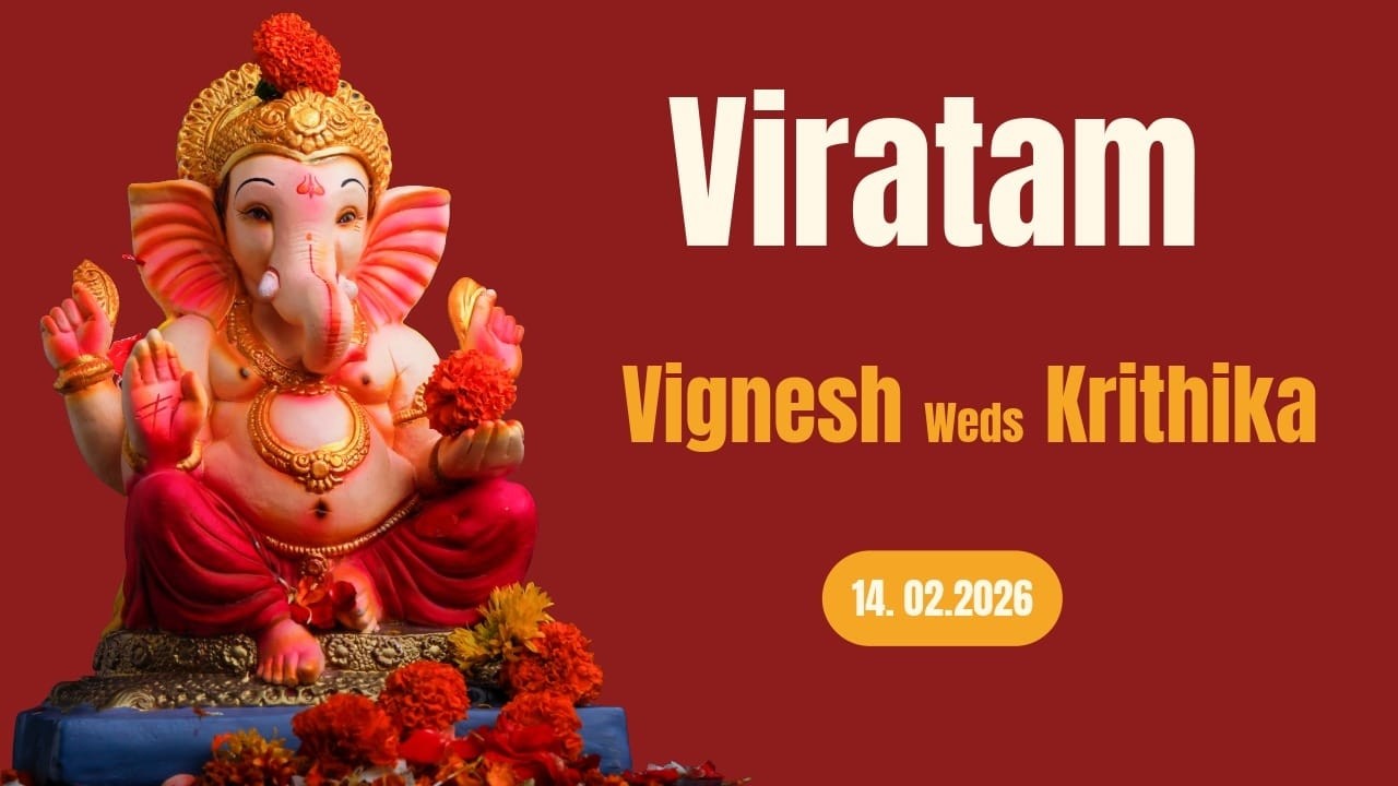 VIRATAM : VIGNESH With KRITHIKA 14th 2026_ 7.30am