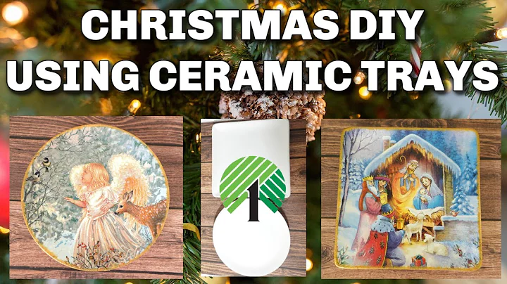 Dollar Tree Ceramic Trays decoupage diy Great Gift Idea!