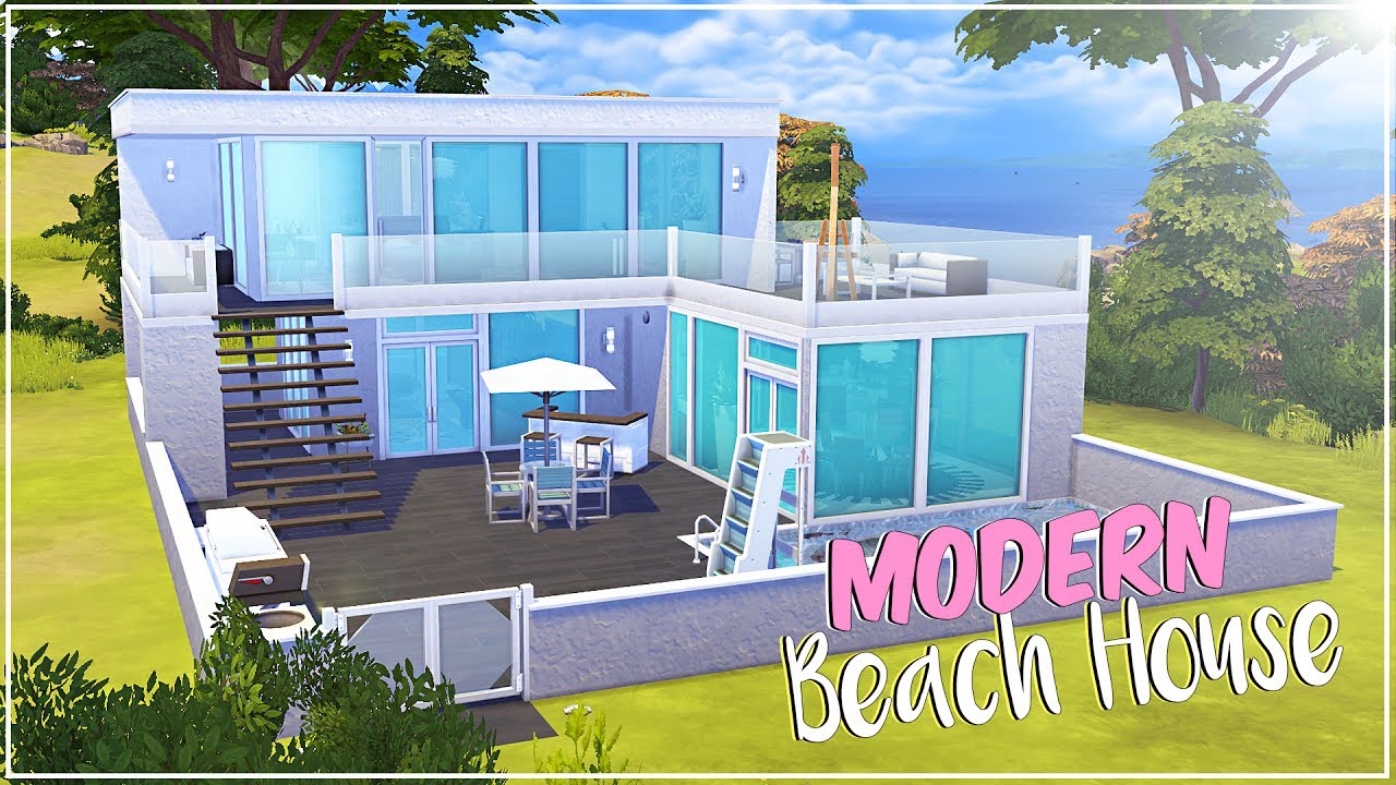 THE SIMS 4 | Speed Build | Modern Beach House - YouTube