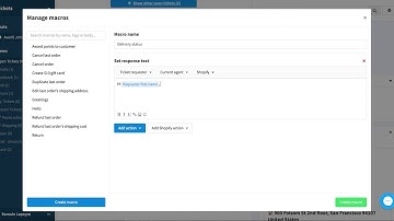 Gorgias: How to create a macro