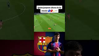 Quim junyent🇪🇸 18ans la masia 🔵🔴⭐️👀 #fcbarcelona #barcelonafootball #barcelonafootball #barça