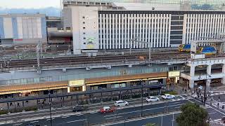 【コマ撮り】京都駅 (新幹線 JR在来線 近鉄線)　都ホテル 京都八条より