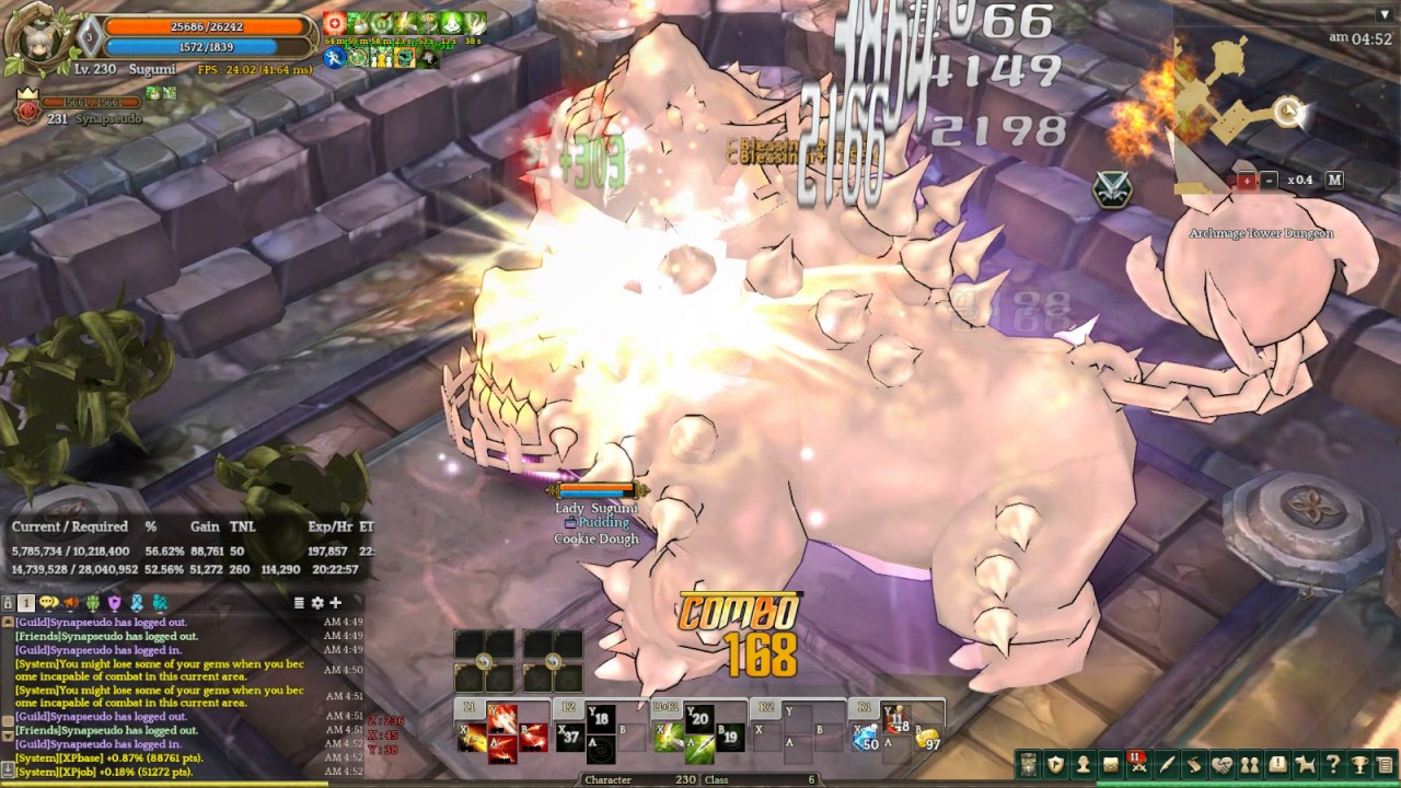 Tree of Savior: Post-Patch Corsair 200 Dungeon Rush (05/16/17)