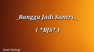 Lagu 'kubangga jadi santri'