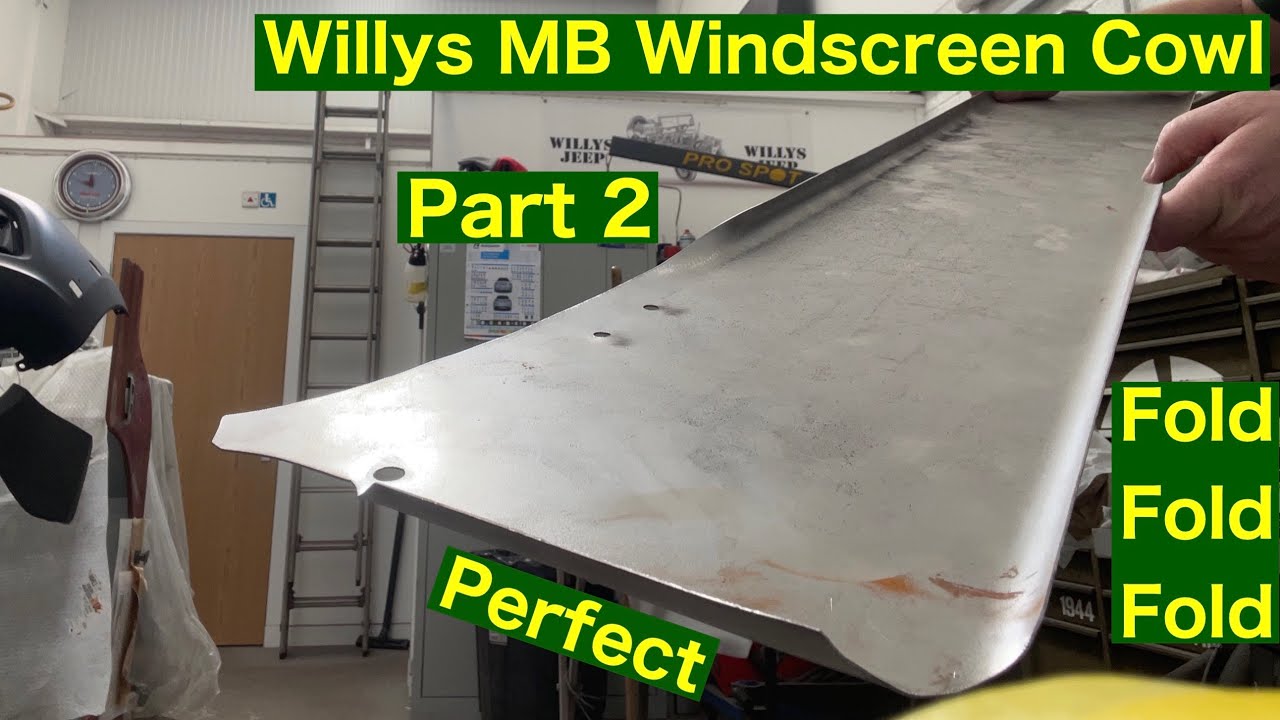 Making a Replacement Windscreen Cowling Willys MB Part 2