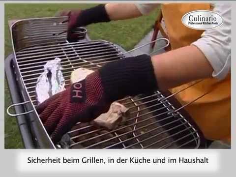 Grillhandschuhe Ofenhandschuhe hitzebeständig bis 800 ° C Grill BBQ Backhandschu