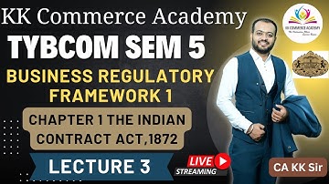 TYBCom I Business Regulatory Framework 1 I Chapter 1 I The Indian Contract Act,1872 I Lecture 3