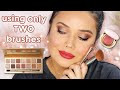 Only Using TWO Makeup Brushes! Eyes + Face