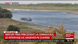 Măsuri fără precedent la Cernavodă: se intervine de urgență pe Dunăre