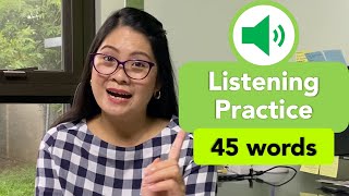 Listening, pronunciation & spelling practice: 45 words (GREAT FOR STUDENTS AND TEACHERS)