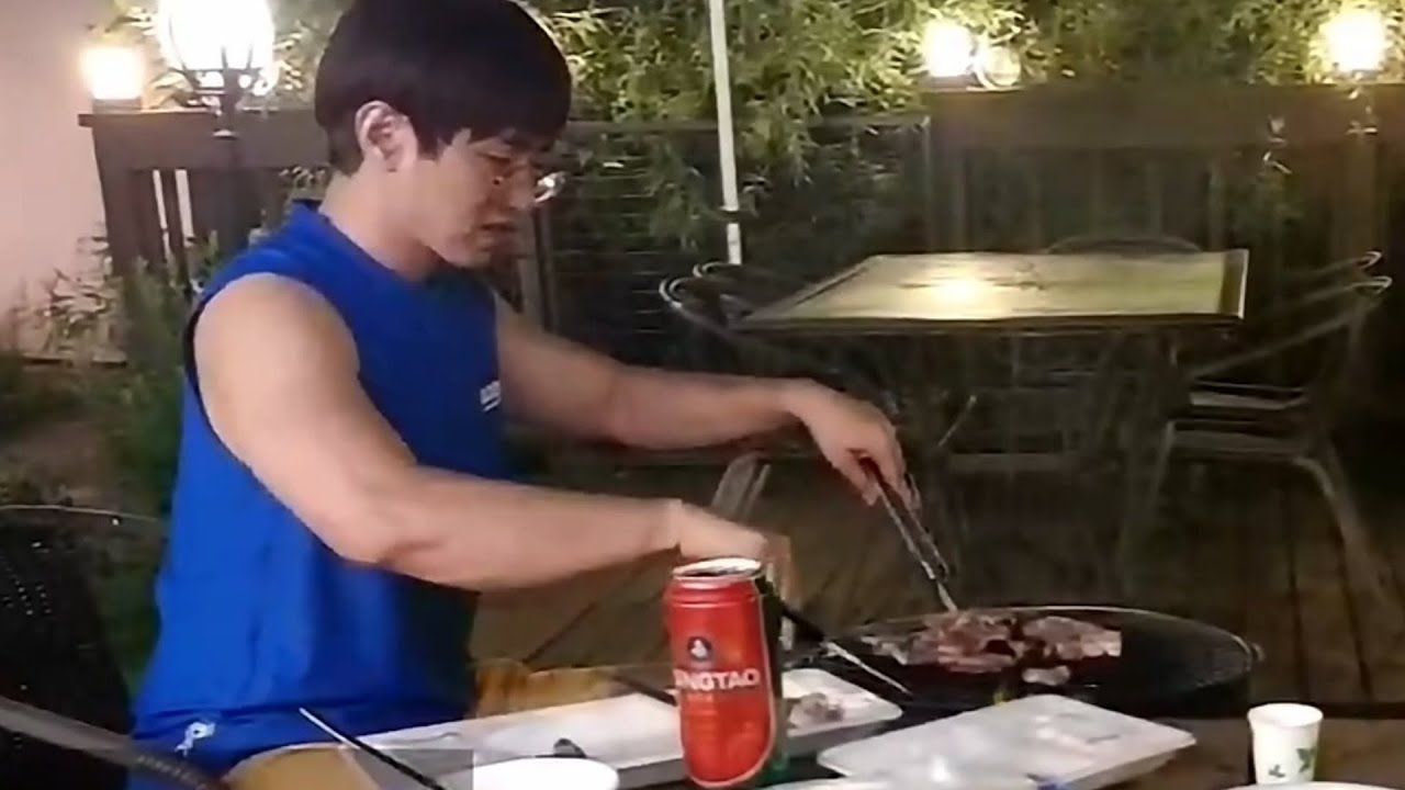 강원도 팬션에서 고기 구워 먹기 230818