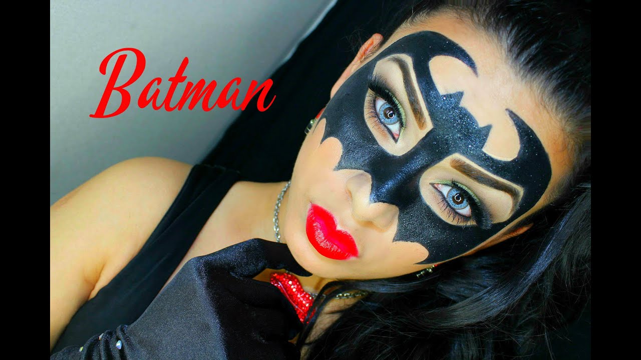 BATMAN MAKEUP PARA HALLOWEEN - YouTube