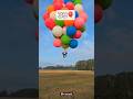 Flying Using Giant Helium Balloons Mrbeast Experiment Trending Trendingshorts 