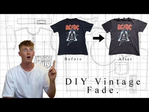 How To Vintage Fade A T-Shirt (Easy At Home DIY) 