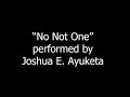 No not one performed by joshua e ayuketa