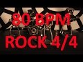 80 bpm  rock  44 drum track  metronome  drum beat