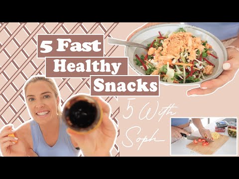 5 FAST HEALTHY SNACKS | Quick, easy + includes all calories + macros ❤️