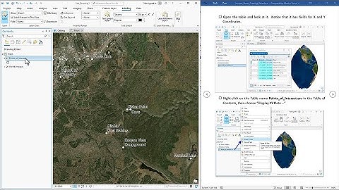 Creating and Editing Data:  Lab Exercise 5; Converting Tables of Coordinates to a Feature Class