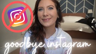 I deleted instagram and it changed my life.