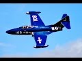 TWO RC GRUMMAN PANTHERS DISPLAY - GIANT SCALE KOREAN WAR JET FIGHTERS - LMA RAF COSFORD - 2016