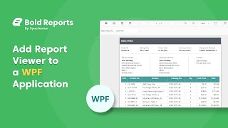 Add Report Viewer Component to a WPF Application