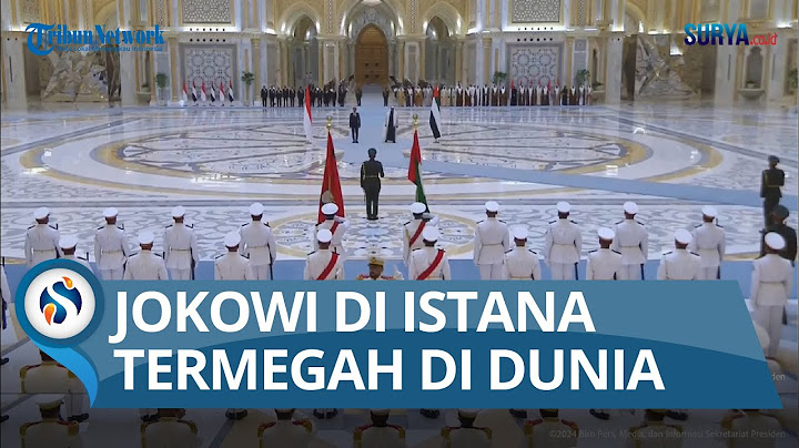 [ LIVE FROM LOCATION ] Megahnya Istana Qasr Al Watan Tempat Presiden MBZ Sambut Jokowi di Abu Dhabi