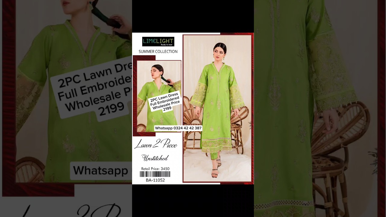 Lawn 2 Piece Suit | Fancy Lawn Suit | Ladies Lawn Dresses | lawn Suit Wholesale | Eid Collection