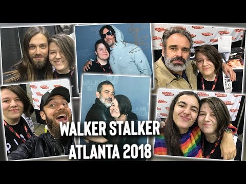 Walker Stalker Con Atlanta 2018 Chloegames Vlog Youtube