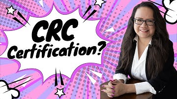 SHOULD YOU GET THE CRC CREDENTIAL? MEDICAL CODING | SOME THINGS TO THINK ABOUT